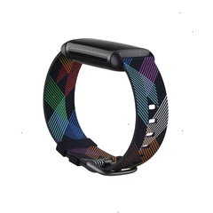 Fitbit Charge 5 Accessory Woven Band Large - Prism Pride