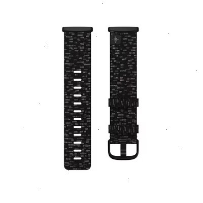 Fitbit Versa 3 & Sense Woven Band Large - Charcoal